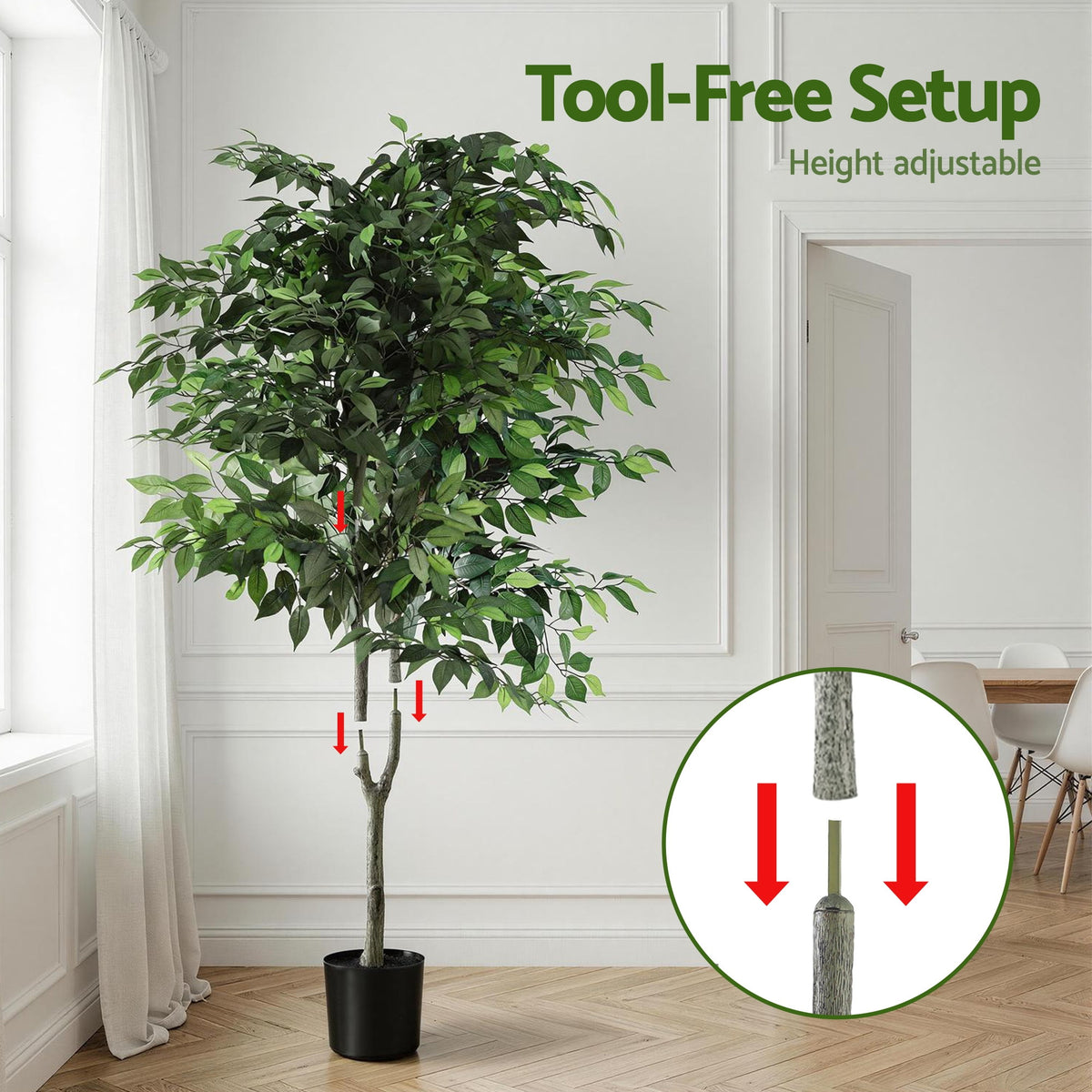 180cm Artificial Ficus Tree
