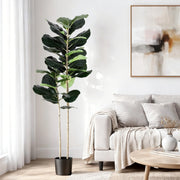 Artiss 150cm Artificial Fiddle Tree Faux Trees Indoor Decor Artificial Plants Lifelike Plant 1.5M - Homecoze