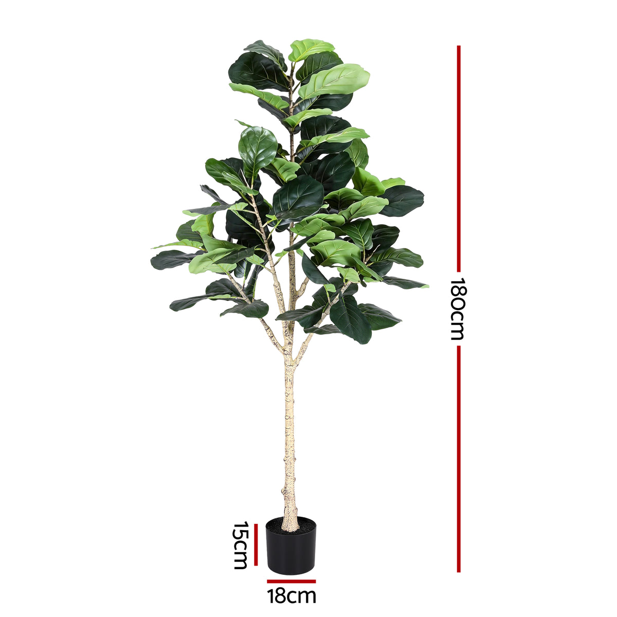 Artiss 180cm Artificial Fiddle Tree Faux Trees Indoor Decor Artificial Plants Lifelike Plant 1.8M - Homecoze