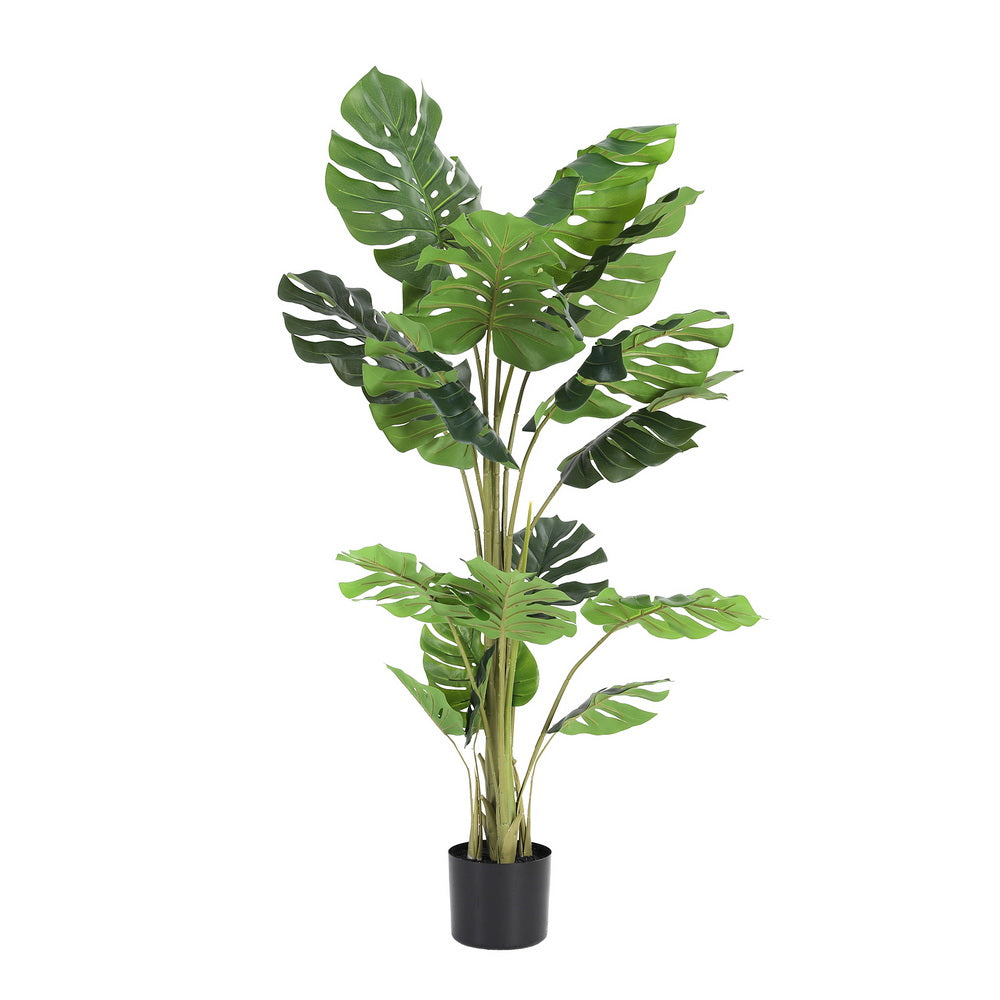 Artiss 140cm Artificial Monstera Tree Faux Trees Indoor Decor Artificial Plants Lifelike Plant 1.4M - Homecoze