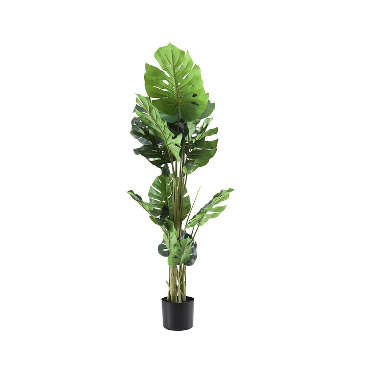Artiss 140cm Artificial Monstera Tree Faux Trees Indoor Decor Artificial Plants Lifelike Plant 1.4M - Homecoze