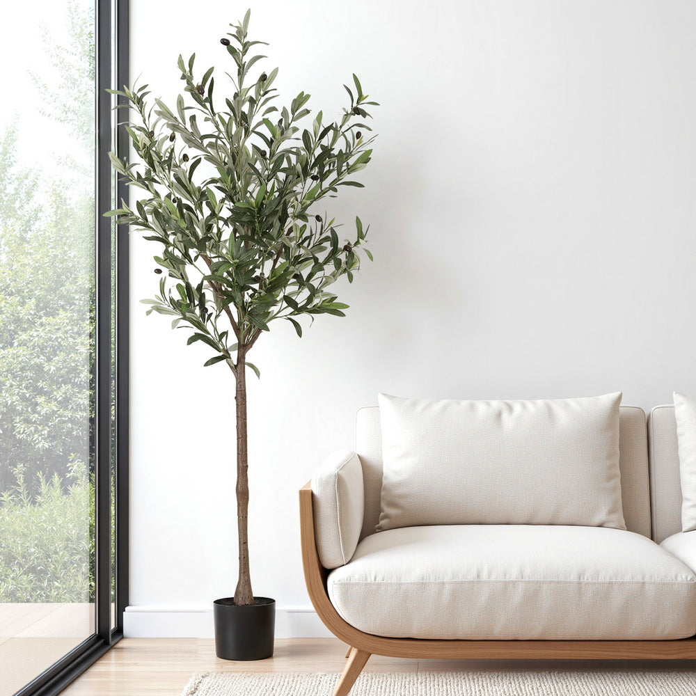 Artiss 155cm Artificial Olive Tree Faux Trees Indoor Decor Artificial Plants Lifelike Plant - Homecoze