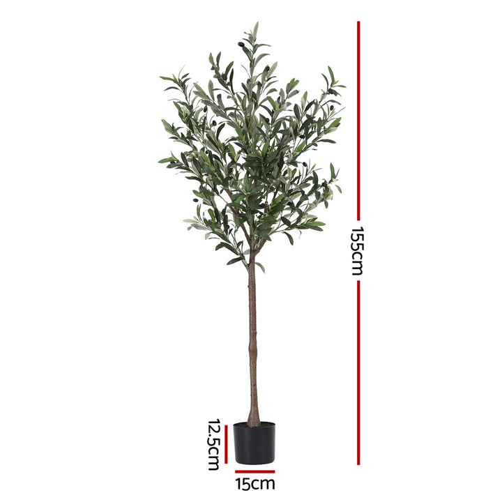 Artiss 155cm Artificial Olive Tree Faux Trees Indoor Decor Artificial Plants Lifelike Plant - Homecoze
