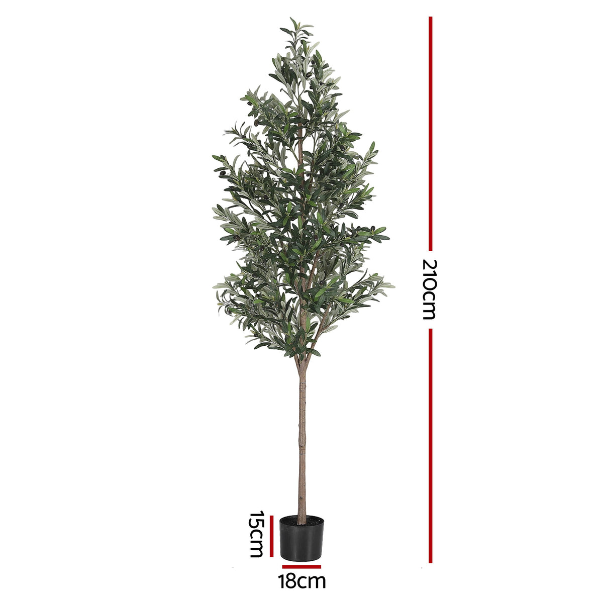 210cm Artificial Olive Tree