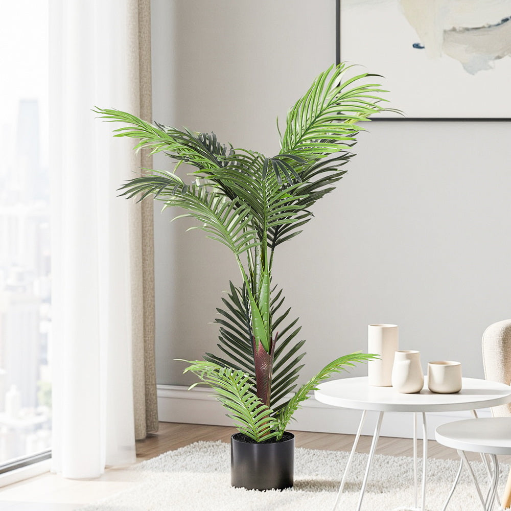 Artiss 100cm Artificial Palm Tree Faux Trees Indoor Decor Artificial Plants Lifelike Plant - Homecoze
