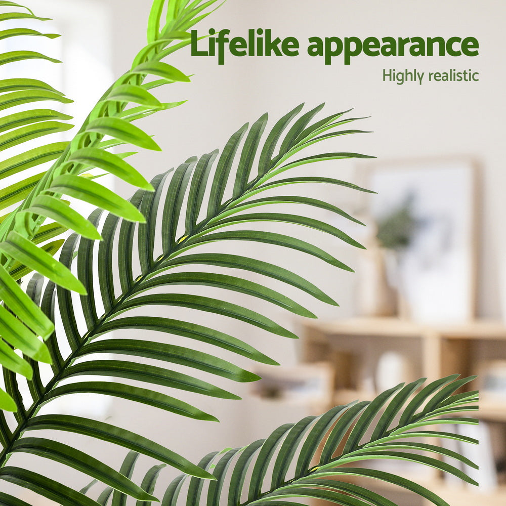 Artiss 100cm Artificial Palm Tree Faux Trees Indoor Decor Artificial Plants Lifelike Plant - Homecoze