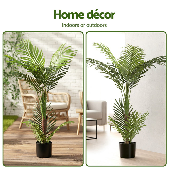 Artiss 100cm Artificial Palm Tree Faux Trees Indoor Decor Artificial Plants Lifelike Plant - Homecoze