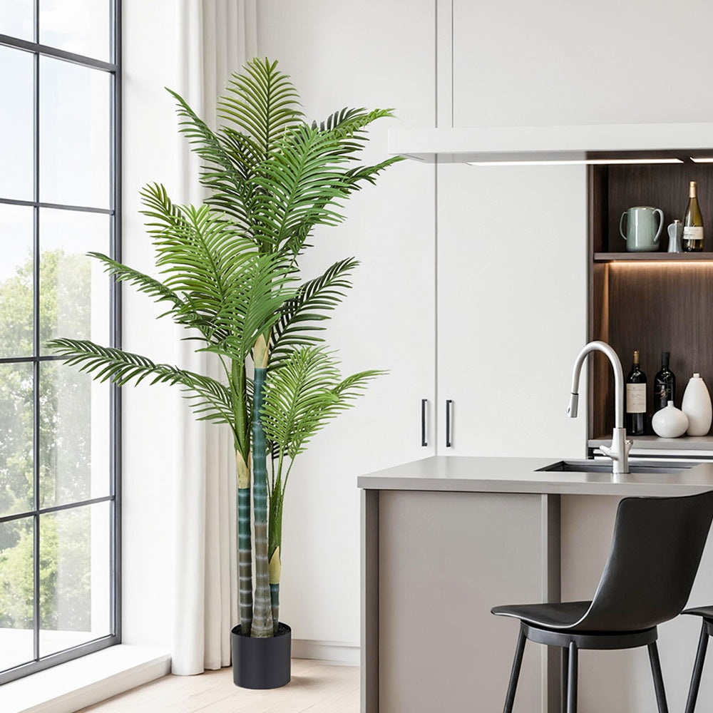Artiss 180cm Artificial Palm Tree Faux Trees Indoor Decor Artificial Plants Lifelike Plant 1.8M - Homecoze