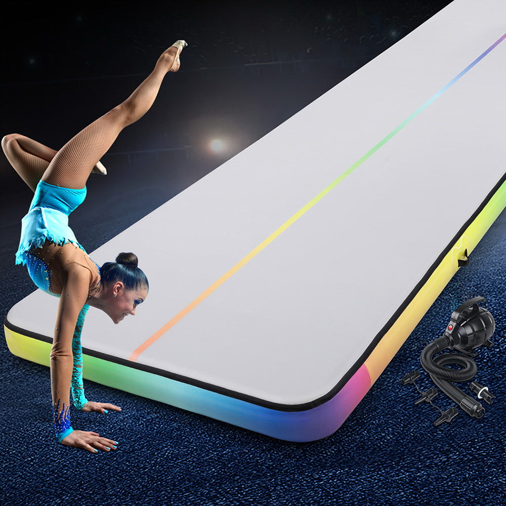 6M x 2M Air Track Gymnastics Inflatable Tumbling Mat 20cm Thick with Pump - Homecoze