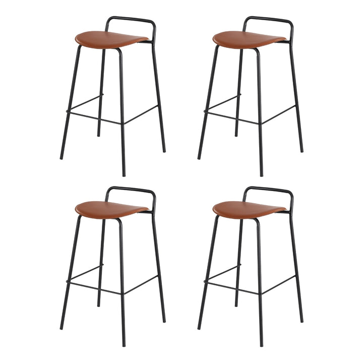 Isla (Set of 4) Bar Stools 75cm - Black - Homecoze
