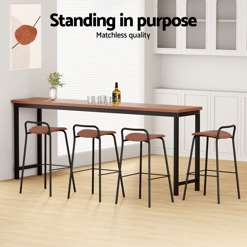 Isla (Set of 4) Bar Stools 75cm - Black - Homecoze