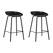 Soren (Set of 2) Bar Stools 67cm - Black - Homecoze