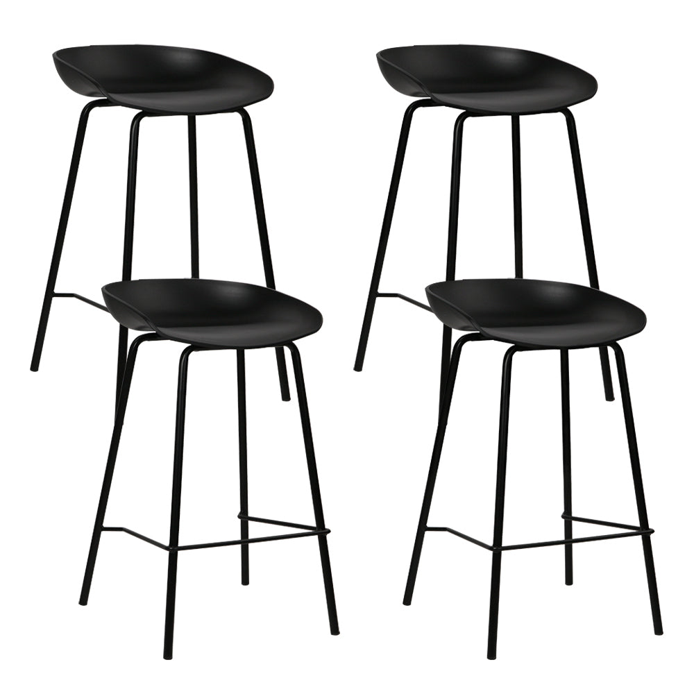 Soren (Set of 4) Bar Stools 67cm - Black - Homecoze