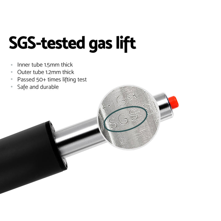 Cameron (Set of 2) PU Leather Bar Stools - White - Homecoze