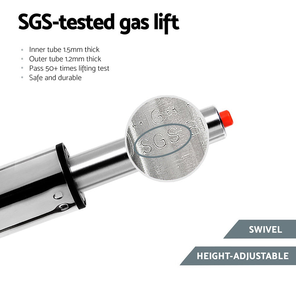 Nico (Single) PU Leather Bar Stool - Black - Homecoze