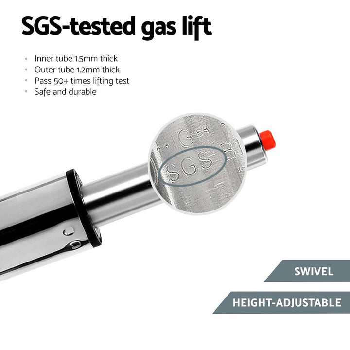 Nico (Single) PU Leather Bar Stool - Black - Homecoze