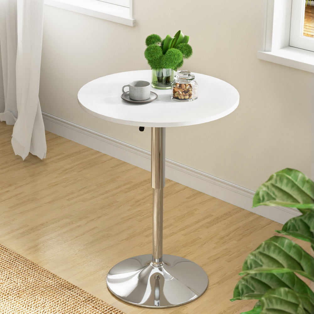 Modern Bar Gas Lift Bar Table - White - Homecoze