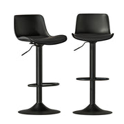 Jamie (Set of 2) Contemporary Bar Stools - Black - Homecoze