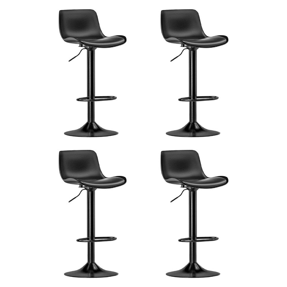 Jamie (Set of 4) Contemporary Bar Stools - Black