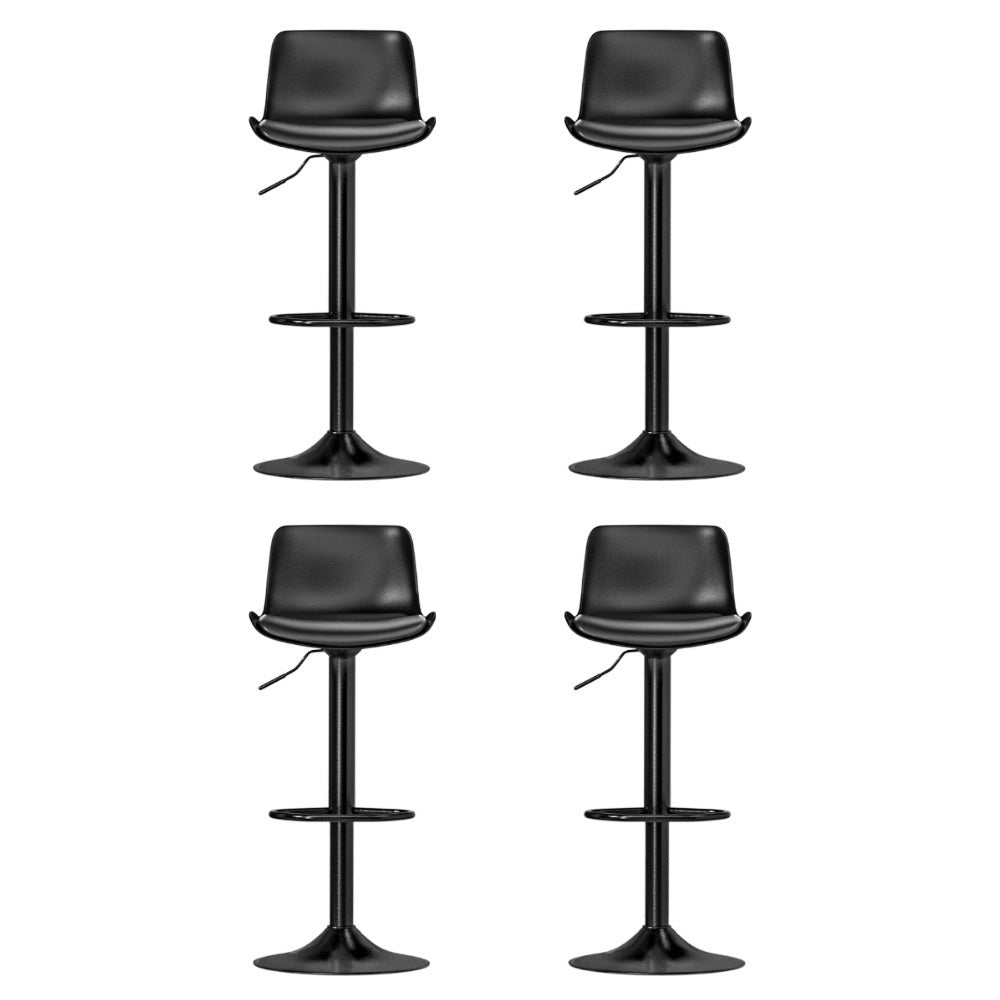 Jamie (Set of 4) Contemporary Bar Stools - Black