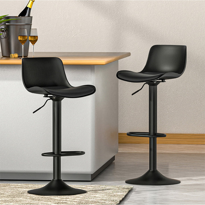 Jamie (Set of 4) Contemporary Bar Stools - Black