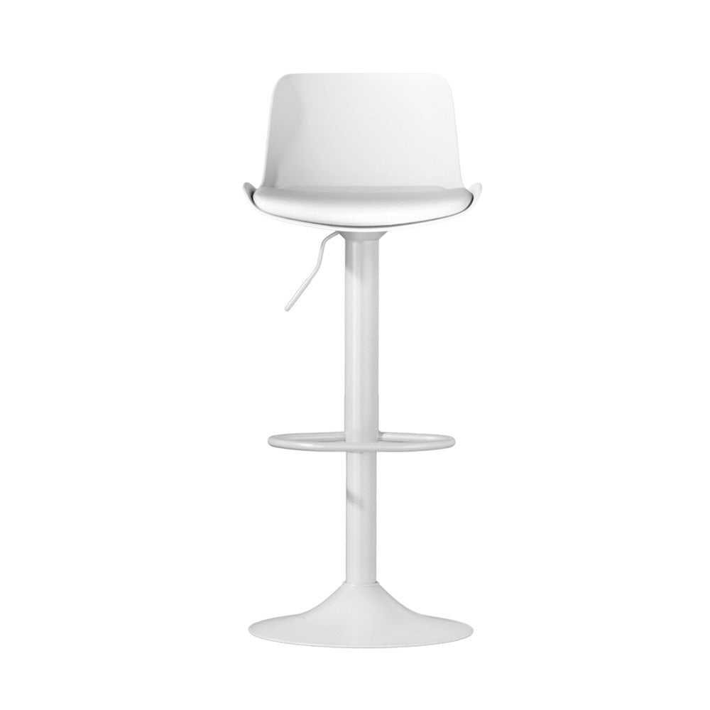 Jamie (Set of 2) Contemporary Bar Stools - White - Homecoze