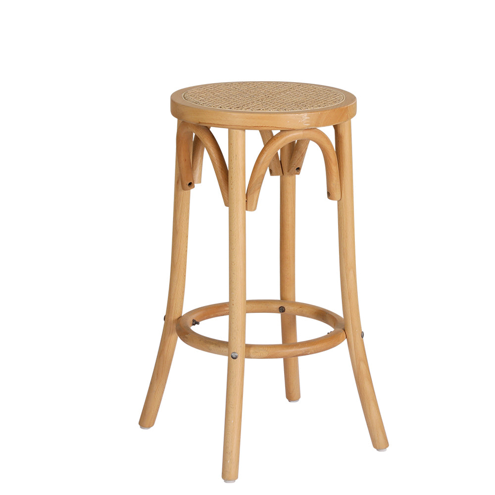 Lola (Set of 3) Rattan Bar Stools 65cm - Homecoze