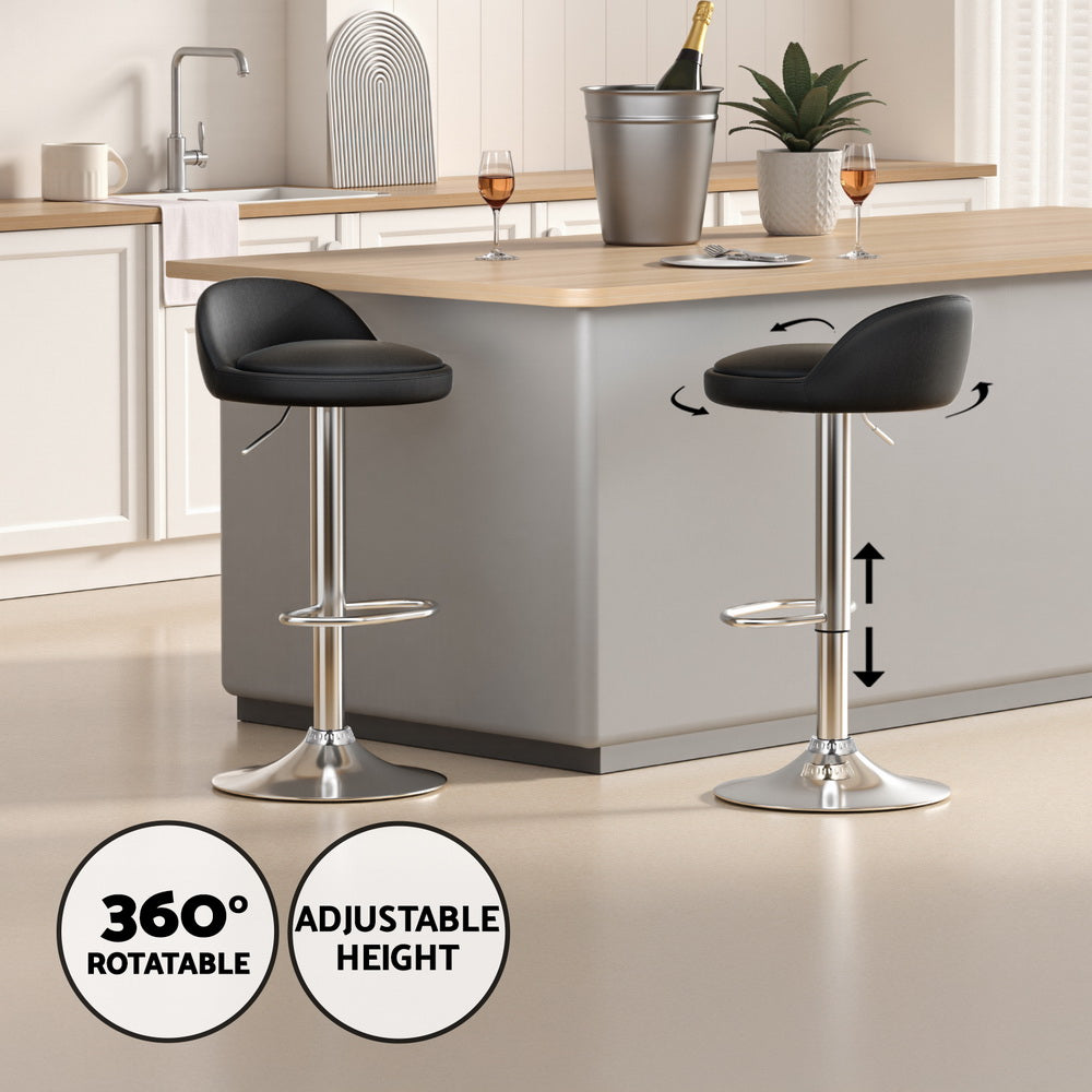 Cameron 3PC Bar Table & Stool Set - Black - Homecoze