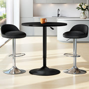 Cameron 3PC Bar Table & Stool Set - Black - Homecoze