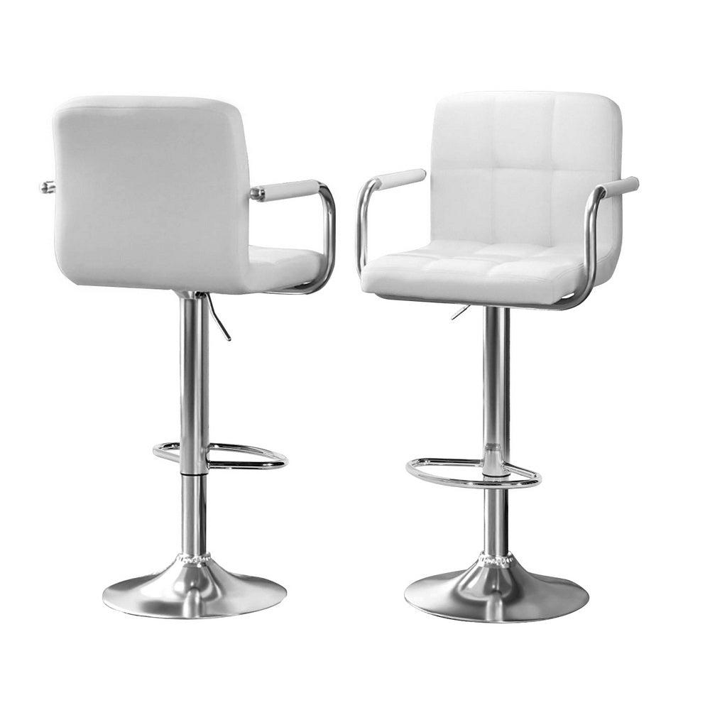 Lucy 3PC Bar Table & Stool Set - White - Homecoze
