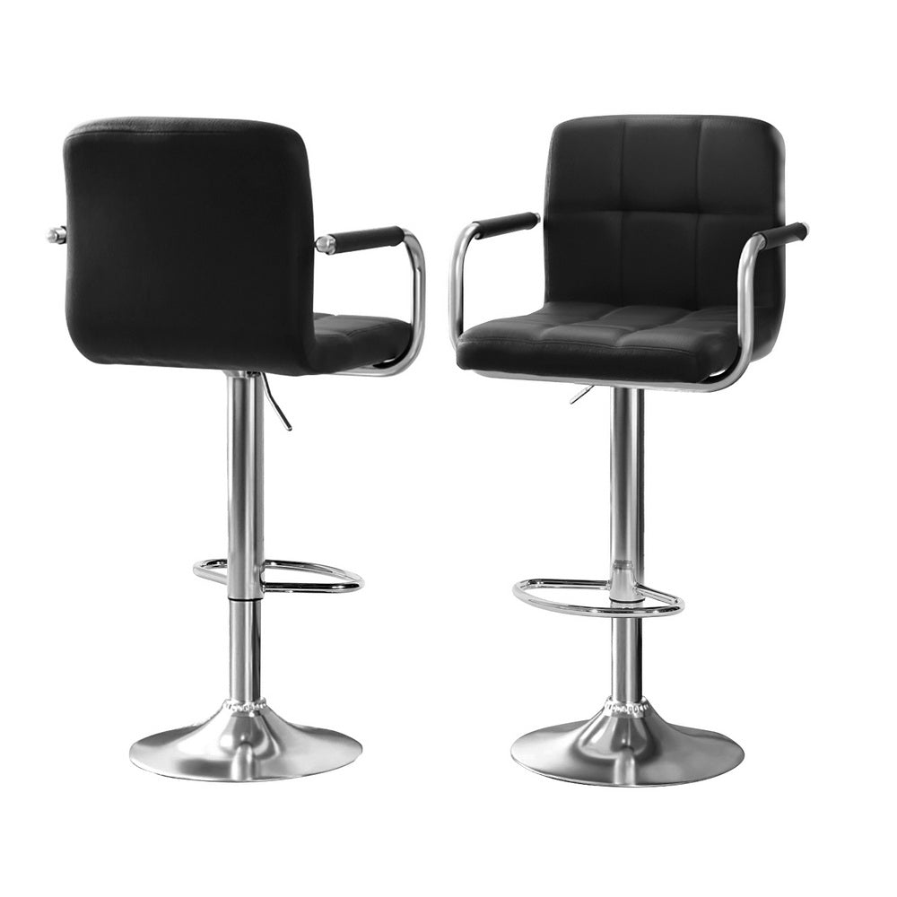 Lucy 3PC Bar Table & Stool Set - Black & White - Homecoze