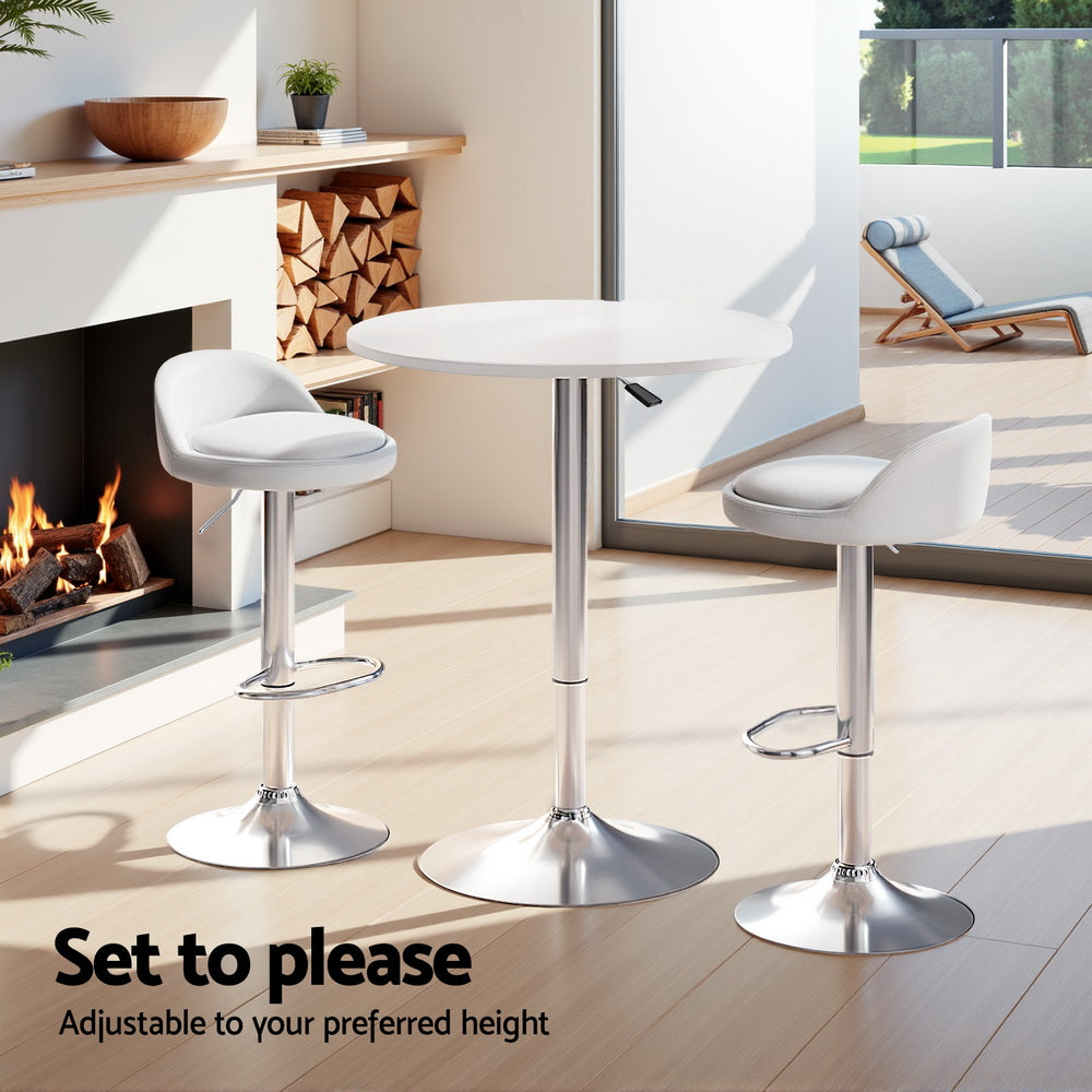 Artiss Bar Table and Stools Set Dining Desk Kitchen Chairs Cafe Pub - Homecoze