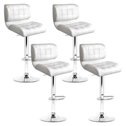 Kendall (Set of 4) PU Leather Bar Stools - White