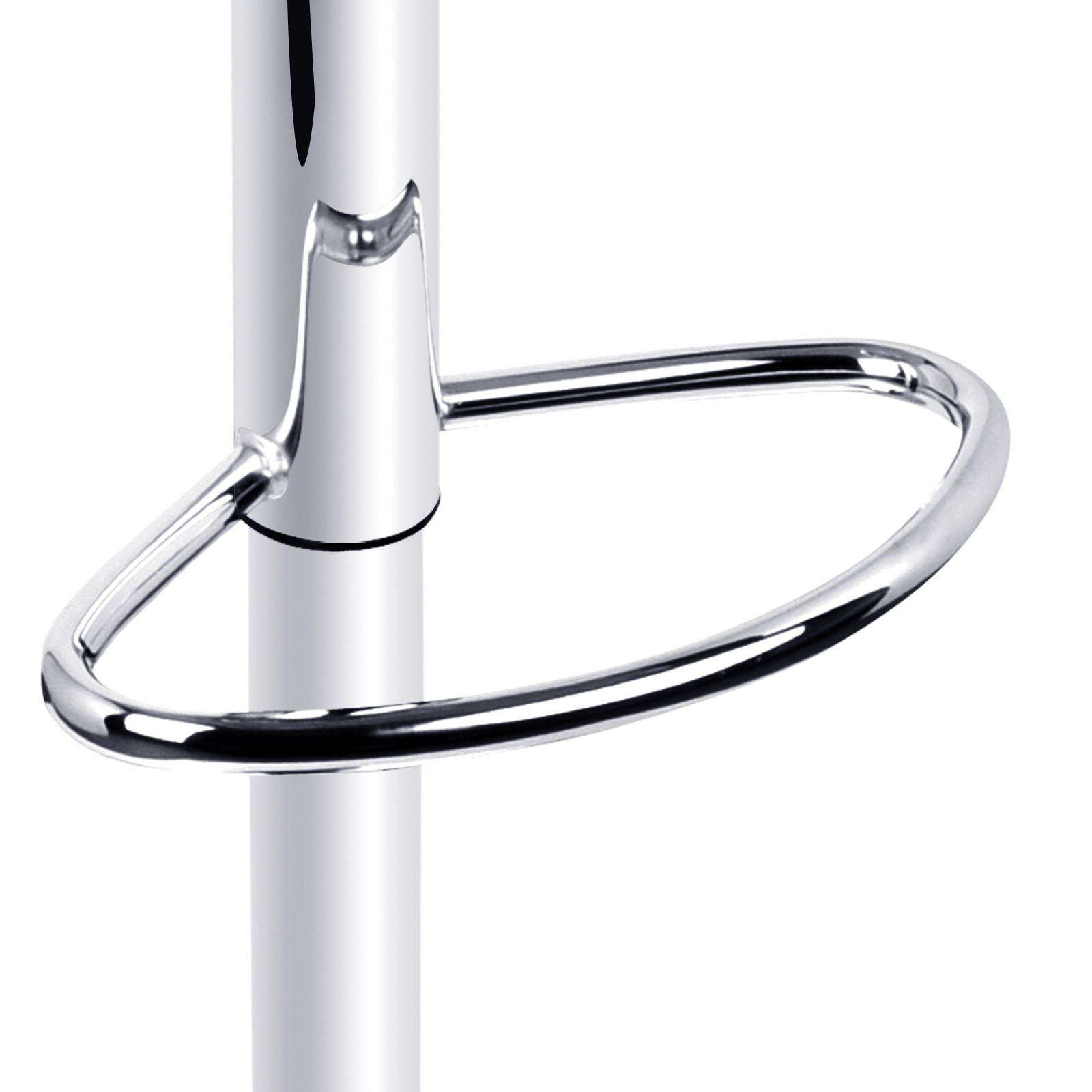 Spencer (Single) Bar Stool with Chrome Base - Black - Homecoze