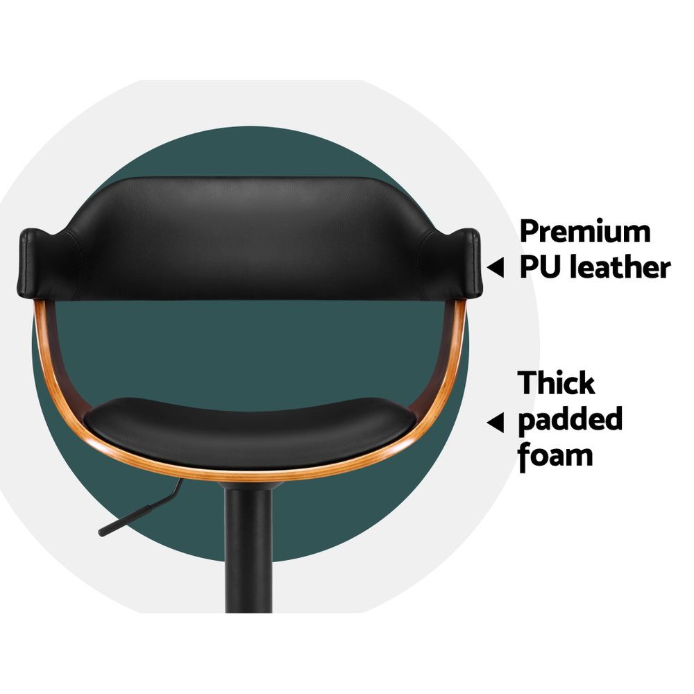 Spencer (Set of 3) Adjustable Bar Stools - Black