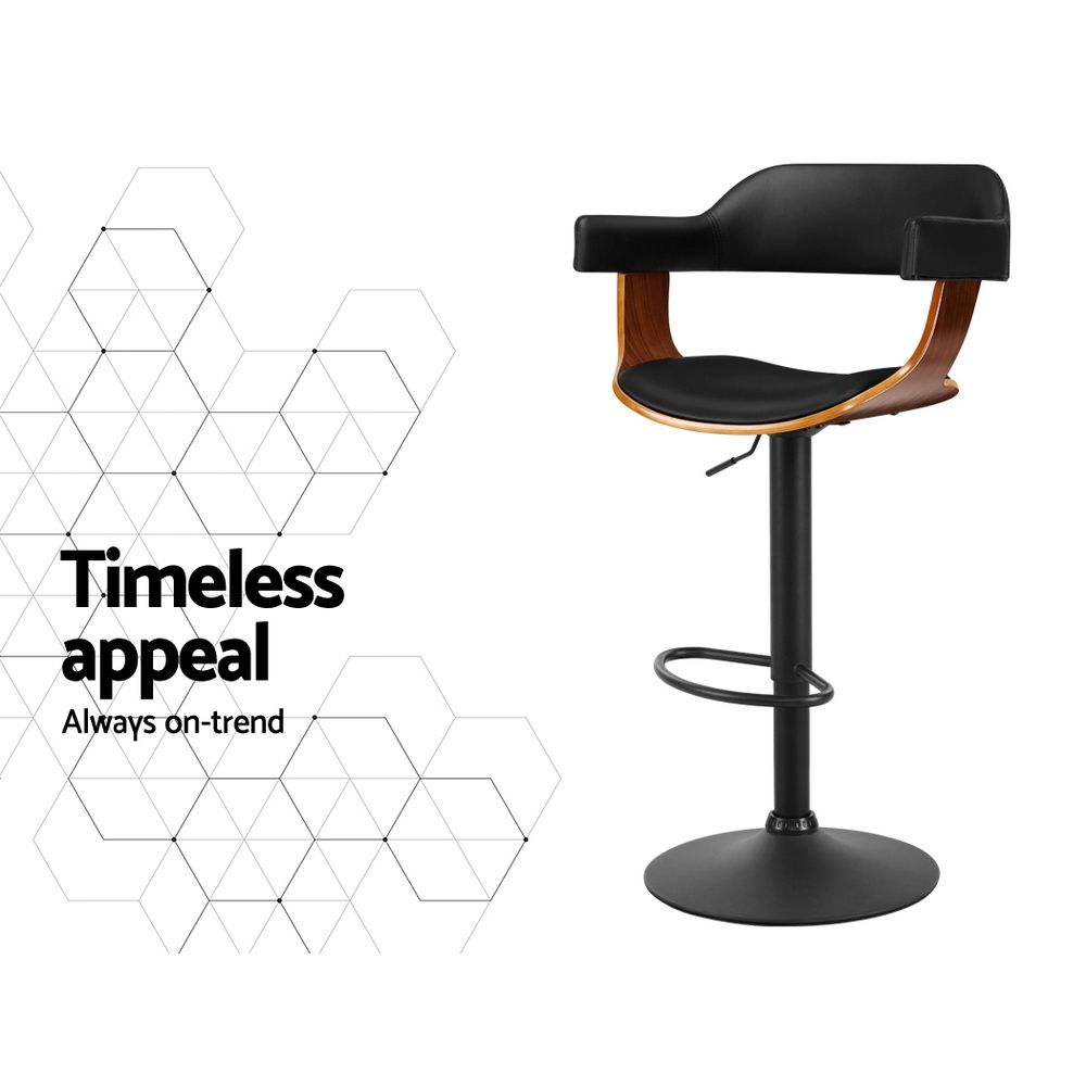 Spencer (Set of 3) Adjustable Bar Stools - Black