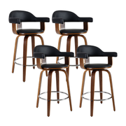 Hugo (Set of 4) Bar Stools 63cm - Brown