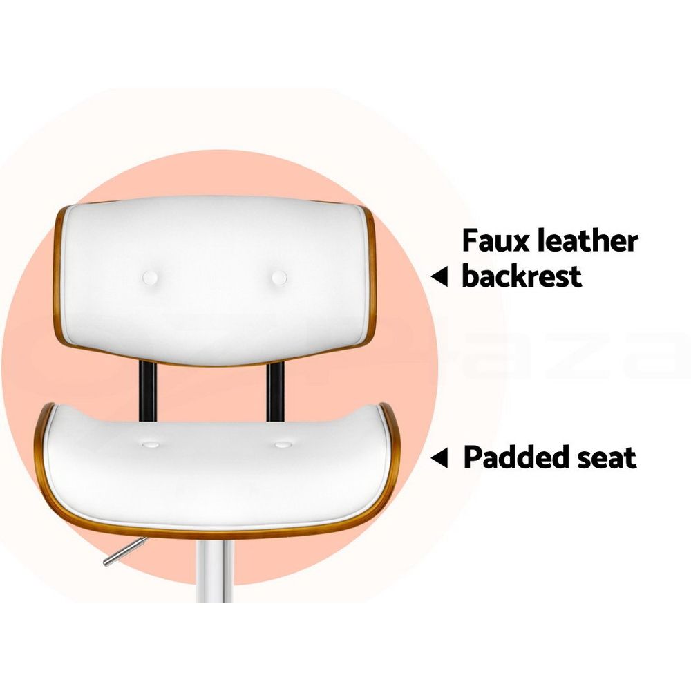 Jordan (Set of 3) Adjustable Bar Stools - White