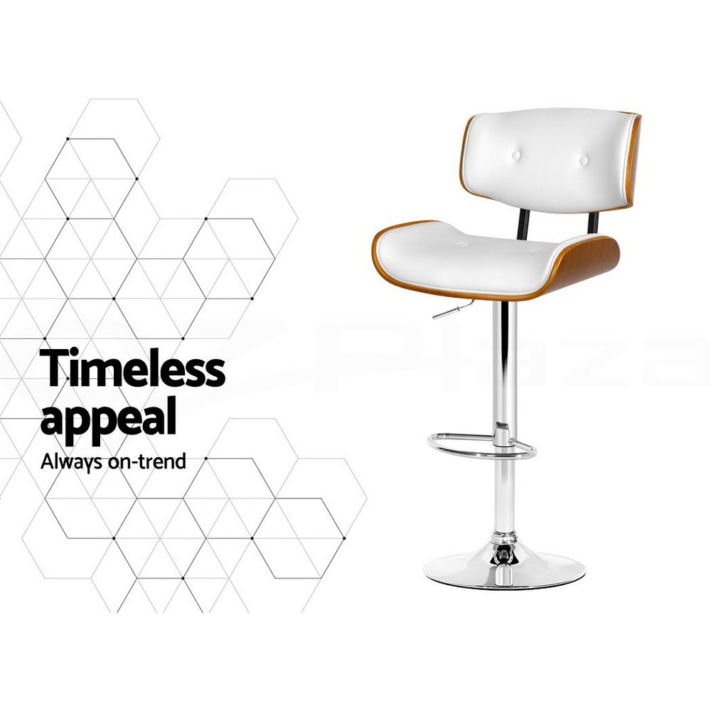 Jordan (Set of 3) Adjustable Bar Stools - White