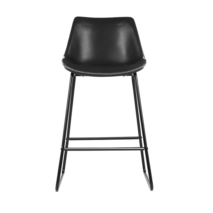 Morgan (Set of 2) Bar Stools 70cm - Black - Homecoze