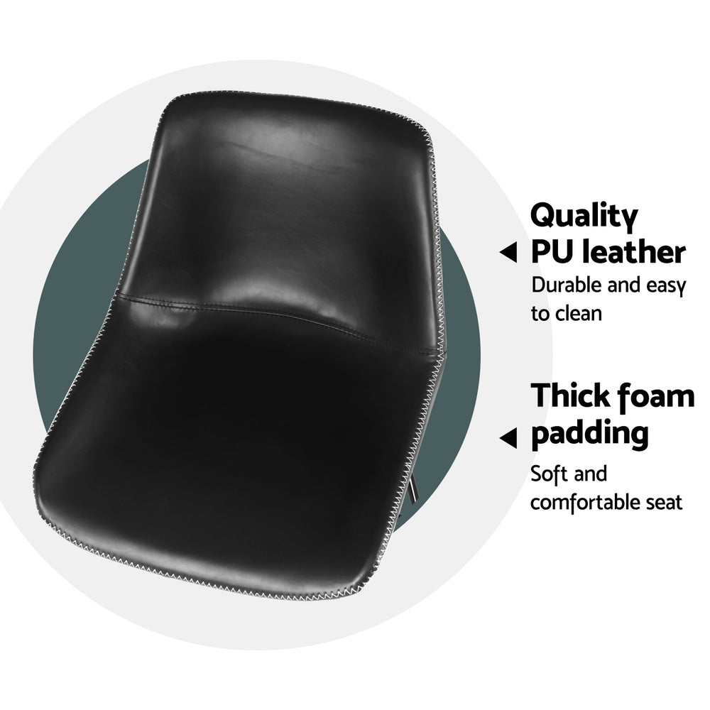 Morgan (Set of 4) Bar Stools 70cm - Black - Homecoze