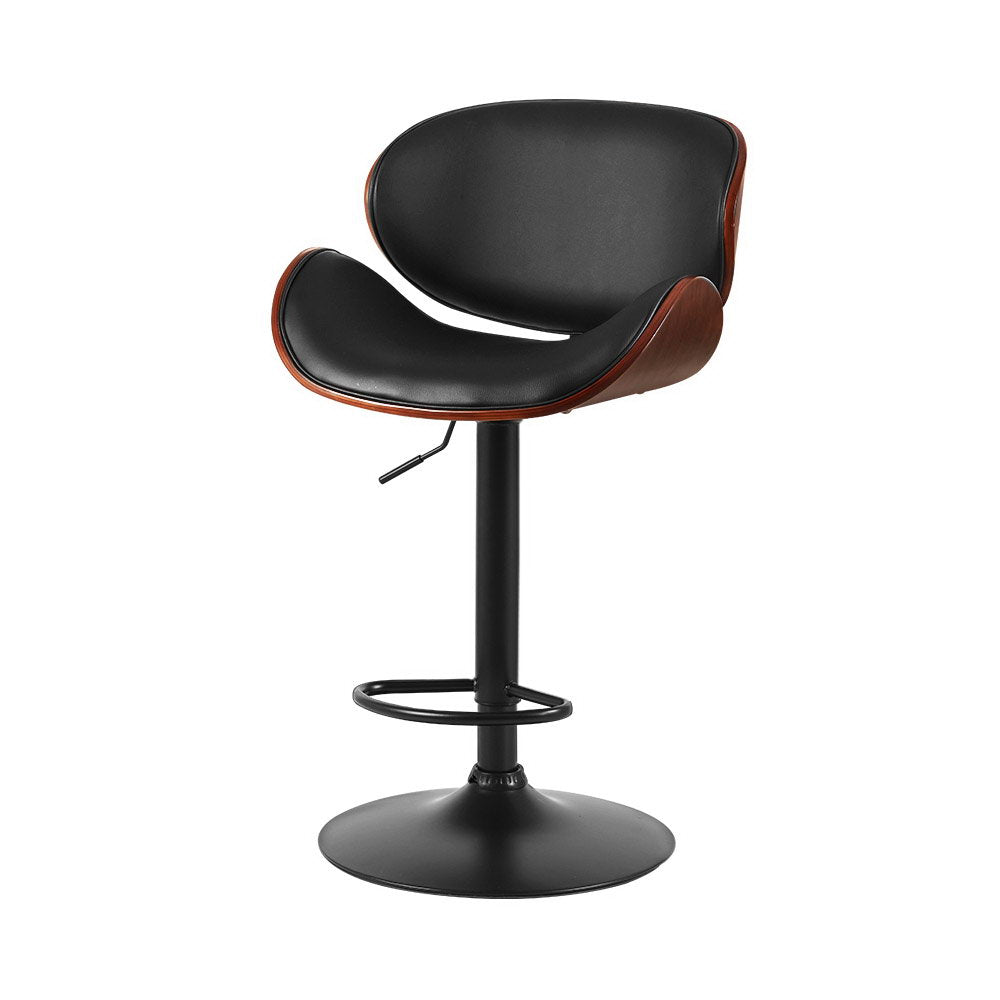 Carter (Single) PU Leather Bar Stool - Black - Homecoze