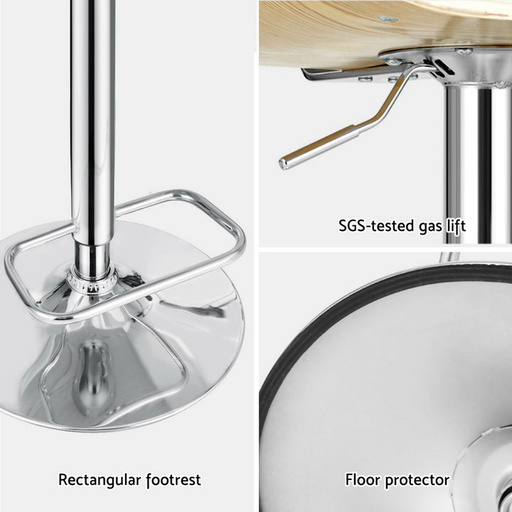 Madison (Set of 4) PU Leather Bar Stools - White - Homecoze