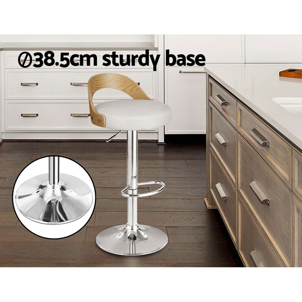 Florence (Set of 2) Bar Stools - White - Homecoze