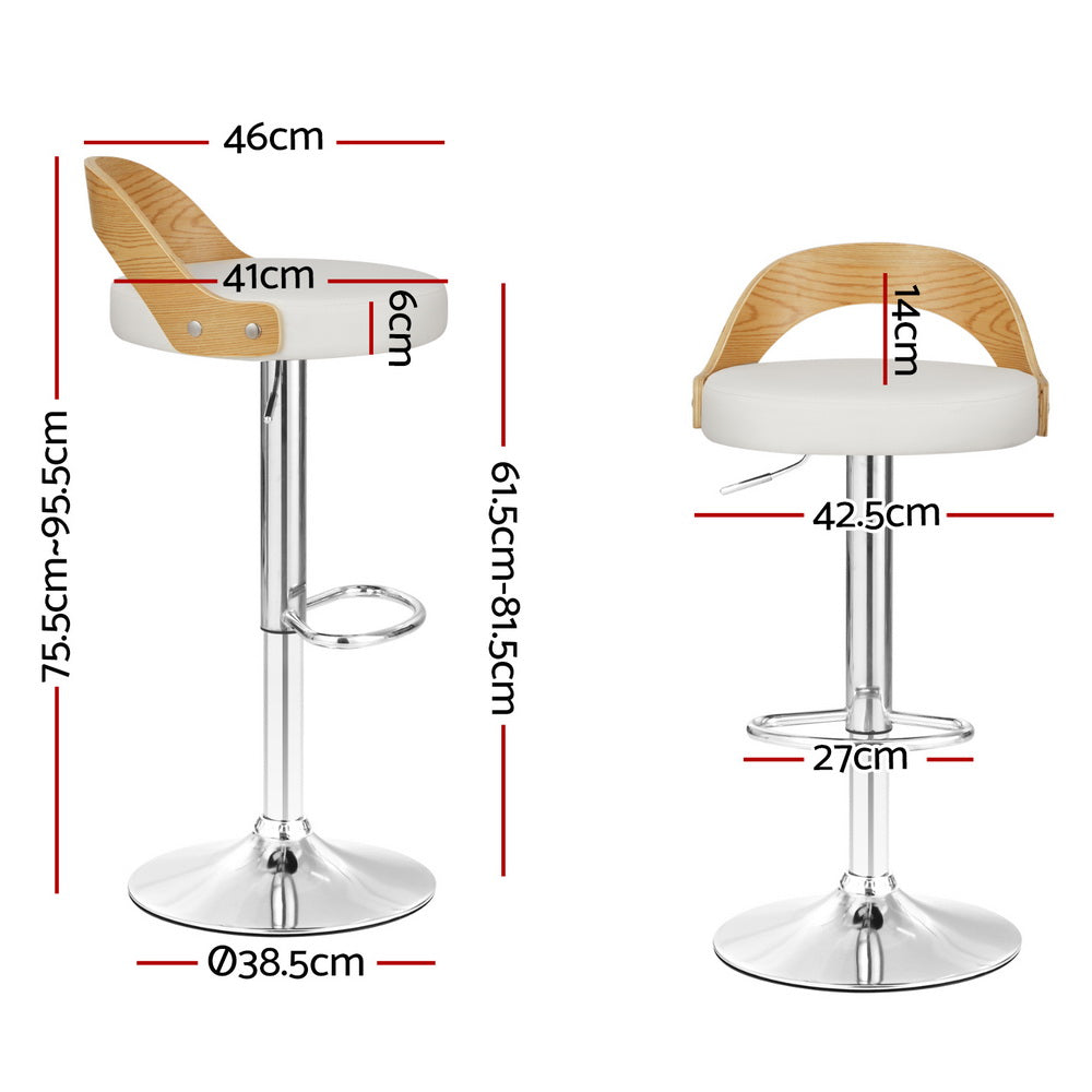 Florence (Set of 4) Bar Stools - White - Homecoze