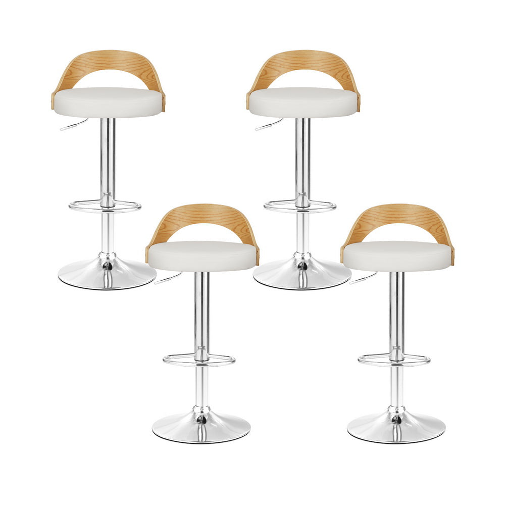 Florence (Set of 4) Bar Stools - White - Homecoze