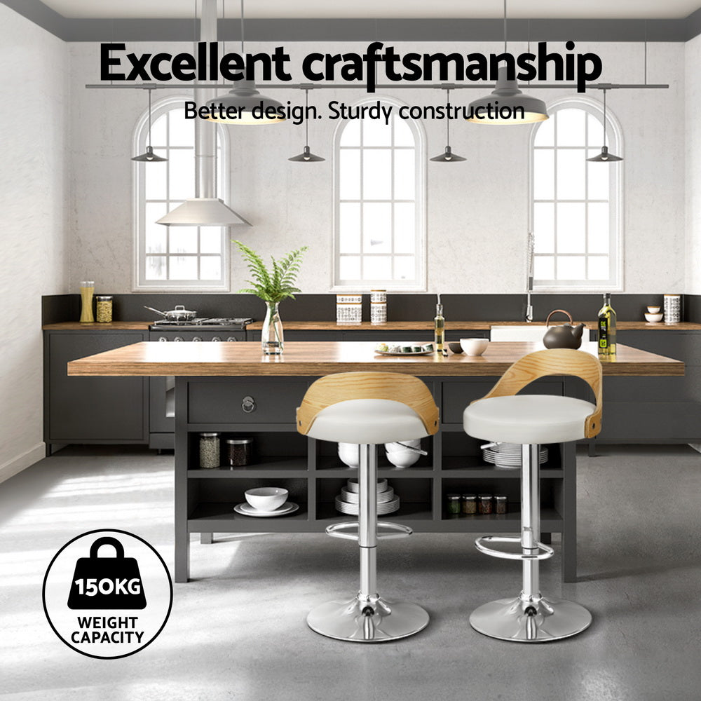 Florence (Set of 4) Bar Stools - White - Homecoze