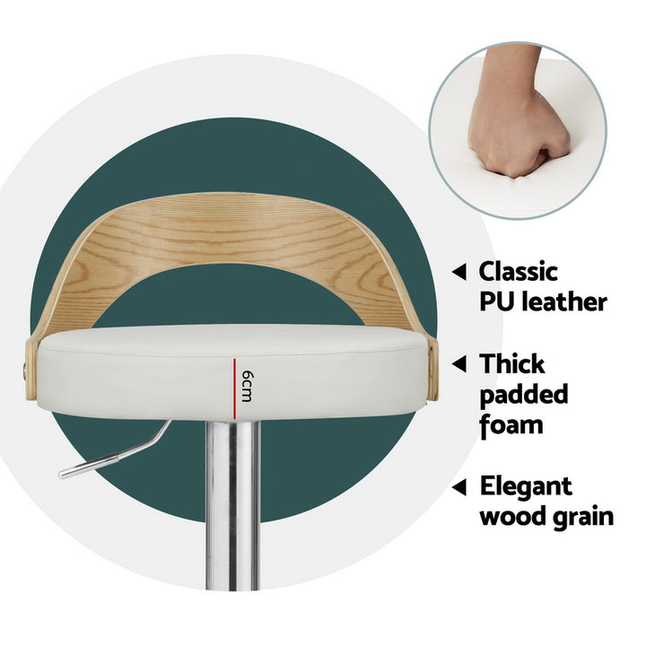 Florence (Set of 4) Bar Stools - White - Homecoze