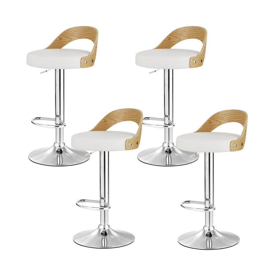 Florence (Set of 4) Bar Stools - White - Homecoze