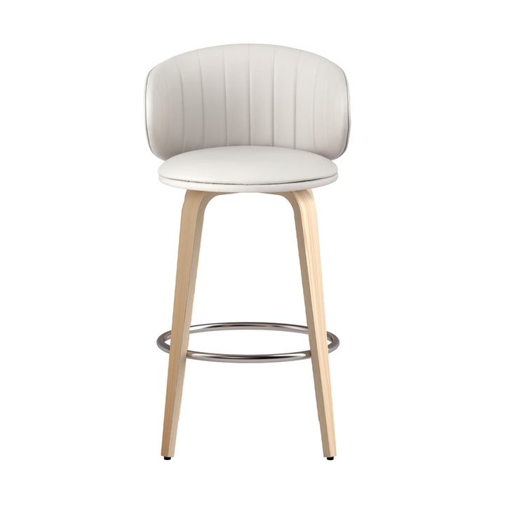 Elara (Set of 2) Bar Stools - Beige - Homecoze